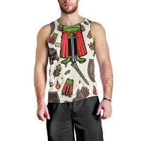 Funny Cartoon Knight Frog Men Tank Top Medieval Mood Meme
