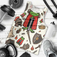 Funny Cartoon Knight Frog Men Tank Top Medieval Mood Meme