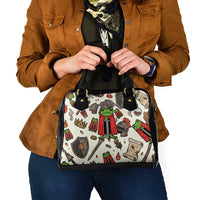 Funny Cartoon Knight Frog Shoulder Handbag Medieval Mood Meme