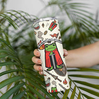 Funny Cartoon Knight Frog Skinny Tumbler Medieval Mood Meme