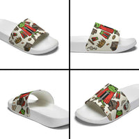 Funny Cartoon Knight Frog Slide Sandals Medieval Mood Meme