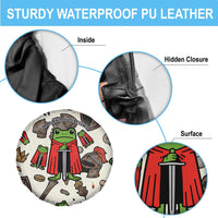 Funny Cartoon Knight Frog Spare Tire Cover Medieval Mood Meme
