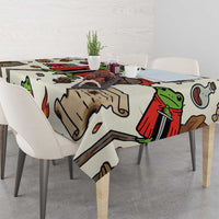 Funny Cartoon Knight Frog Tablecloth Medieval Mood Meme