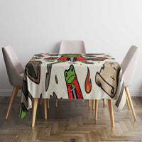 Funny Cartoon Knight Frog Tablecloth Medieval Mood Meme