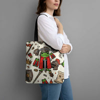 Funny Cartoon Knight Frog Tote Bag Medieval Mood Meme
