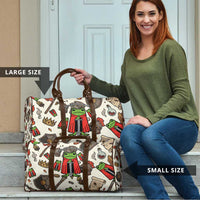 Funny Cartoon Knight Frog Travel Bag Medieval Mood Meme