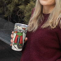 Funny Cartoon Knight Frog Tumbler Cup Medieval Mood Meme