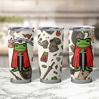 Funny Cartoon Knight Frog Tumbler Cup Medieval Mood Meme
