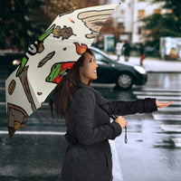 Funny Cartoon Knight Frog Umbrella Medieval Mood Meme