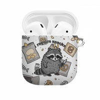 I Require Snacks Raccoon AirPods Case Cute Bandit Raccoon Chaos with a Knife