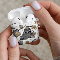 I Require Snacks Raccoon AirPods Case Cute Bandit Raccoon Chaos with a Knife