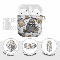 I Require Snacks Raccoon AirPods Case Cute Bandit Raccoon Chaos with a Knife