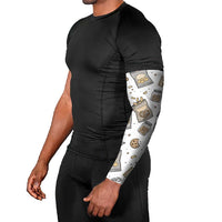 I Require Snacks Raccoon Arm Sleeves Cute Bandit Raccoon Chaos with a Knife