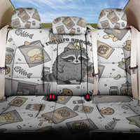 I Require Snacks Raccoon Back Car Seat Cover Cute Bandit Raccoon Chaos with a Knife