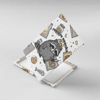 I Require Snacks Raccoon Canvas Wall Art Cute Bandit Raccoon Chaos with a Knife