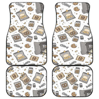 I Require Snacks Raccoon Car Mats Cute Bandit Raccoon Chaos with a Knife