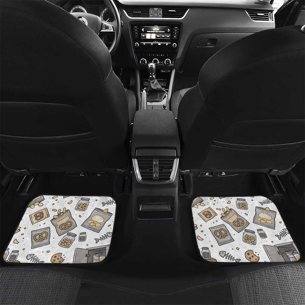 I Require Snacks Raccoon Car Mats Cute Bandit Raccoon Chaos with a Knife