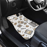 I Require Snacks Raccoon Car Mats Cute Bandit Raccoon Chaos with a Knife