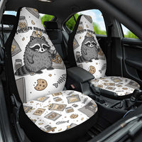 I Require Snacks Raccoon Car Seat Cover Cute Bandit Raccoon Chaos with a Knife