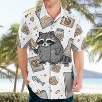 I Require Snacks Raccoon Hawaiian Shirt Cute Bandit Raccoon Chaos with a Knife