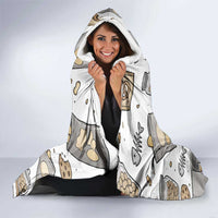 I Require Snacks Raccoon Hooded Blanket Cute Bandit Raccoon Chaos with a Knife