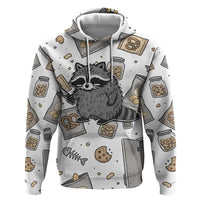 I Require Snacks Raccoon Hoodie Cute Bandit Raccoon Chaos with a Knife
