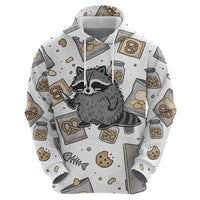 I Require Snacks Raccoon Hoodie Cute Bandit Raccoon Chaos with a Knife