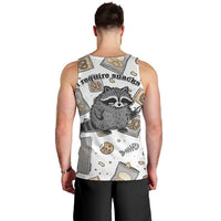 I Require Snacks Raccoon Men Tank Top Cute Bandit Raccoon Chaos with a Knife