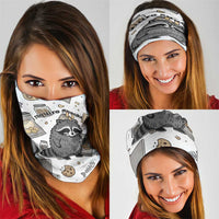 I Require Snacks Raccoon Neck Gaiter Cute Bandit Raccoon Chaos with a Knife