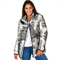 I Require Snacks Raccoon Padded Jacket Cute Bandit Raccoon Chaos with a Knife