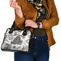 I Require Snacks Raccoon Shoulder Handbag Cute Bandit Raccoon Chaos with a Knife