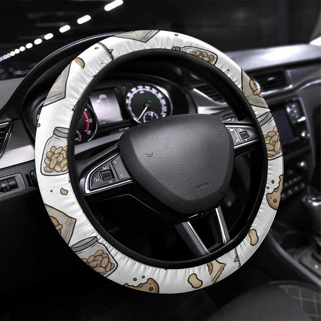 I Require Snacks Raccoon Steering Wheel Cover Cute Bandit Raccoon Chaos with a Knife