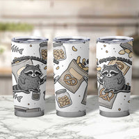 I Require Snacks Raccoon Tumbler Cup Cute Bandit Raccoon Chaos with a Knife