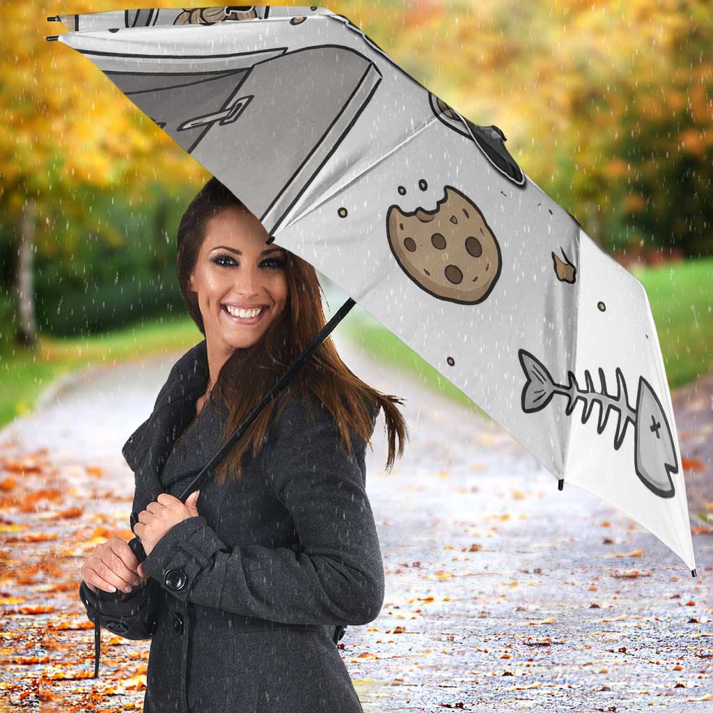 I Require Snacks Raccoon Umbrella Cute Bandit Raccoon Chaos with a Knife