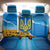 Ukraine Pride Back Car Seat Cover Map, Flag & Tryzub with Sunflower Field Patriotic