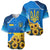 Ukraine Pride Baseball Jersey Map, Flag & Tryzub with Sunflower Field Patriotic