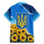 Ukraine Pride Family Matching Mermaid Dress and Hawaiian Shirt Map, Flag & Tryzub with Sunflower Field Patriotic