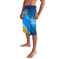 Ukraine Pride Lavalava Map, Flag & Tryzub with Sunflower Field Patriotic