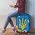Ukraine Pride Luggage Cover Map, Flag & Tryzub with Sunflower Field Patriotic