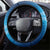 Ukraine Pride Steering Wheel Cover Map, Flag & Tryzub with Sunflower Field Patriotic
