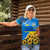 Ukraine Pride Women Polo Shirt Map, Flag & Tryzub with Sunflower Field Patriotic