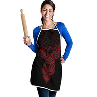 Viking Stag and Helm of Awe Symbol Apron Glowing Norse Runic Tribal Illustration