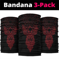 Viking Stag and Helm of Awe Symbol Neck Gaiter Glowing Norse Runic Tribal Illustration