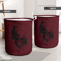 Demonic Skull Sigil Vikings Laundry Basket Dark Gothic Rune Grunge Illustration