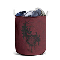 Demonic Skull Sigil Vikings Laundry Basket Dark Gothic Rune Grunge Illustration