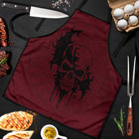Demonic Skull Sigil Vikings Apron Dark Gothic Rune Grunge Illustration