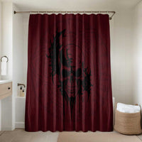 Demonic Skull Sigil Vikings Bathroom Set Dark Gothic Rune Grunge Illustration