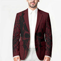 Demonic Skull Sigil Vikings Blazer Dark Gothic Rune Grunge Illustration