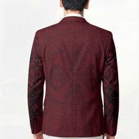 Demonic Skull Sigil Vikings Blazer Dark Gothic Rune Grunge Illustration