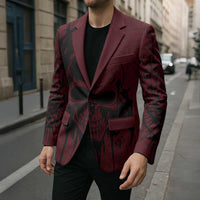 Demonic Skull Sigil Vikings Blazer Dark Gothic Rune Grunge Illustration